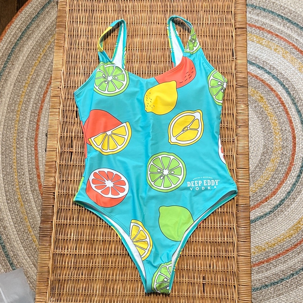 Colorful Citrus Print Women's One Piece Swimsuit
